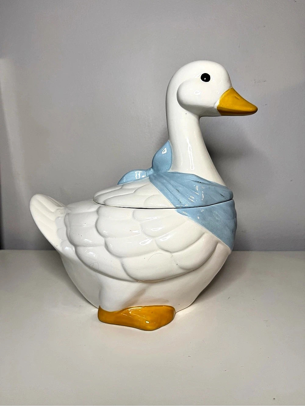 1970s Vintage Ceramic Goose Cookie Jar – Cottage Kitchen